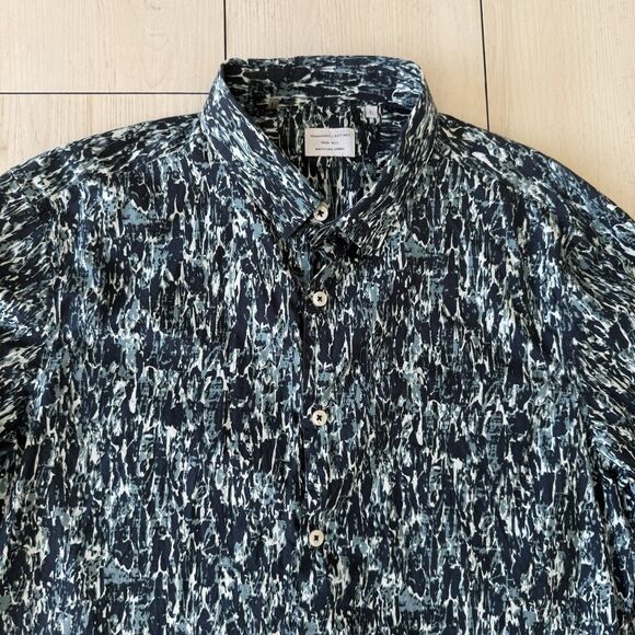7 Diamonds Mens Size Large 100% Cotton Button Up 7063 Made Well Shirt Artsy - Picture 2 of 11